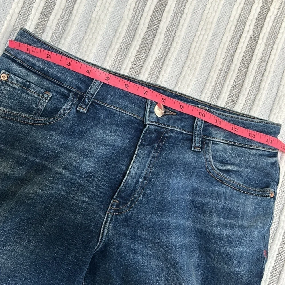 Wrap‎ Weft Womens High Rise Straight Leg Stretch Jeans Dark Wash Size 6 28